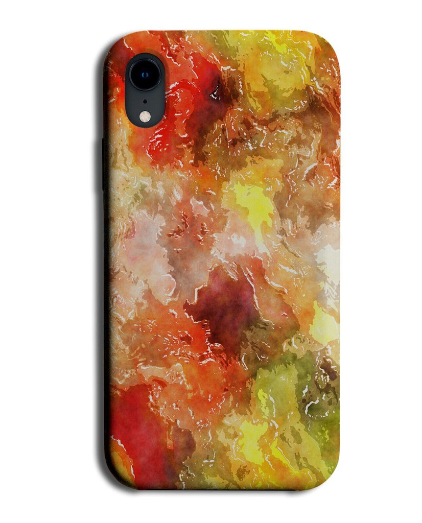 Autumn Colours Phone Case Cover Orange Watercolour Oil Painting Red Yellow CE25