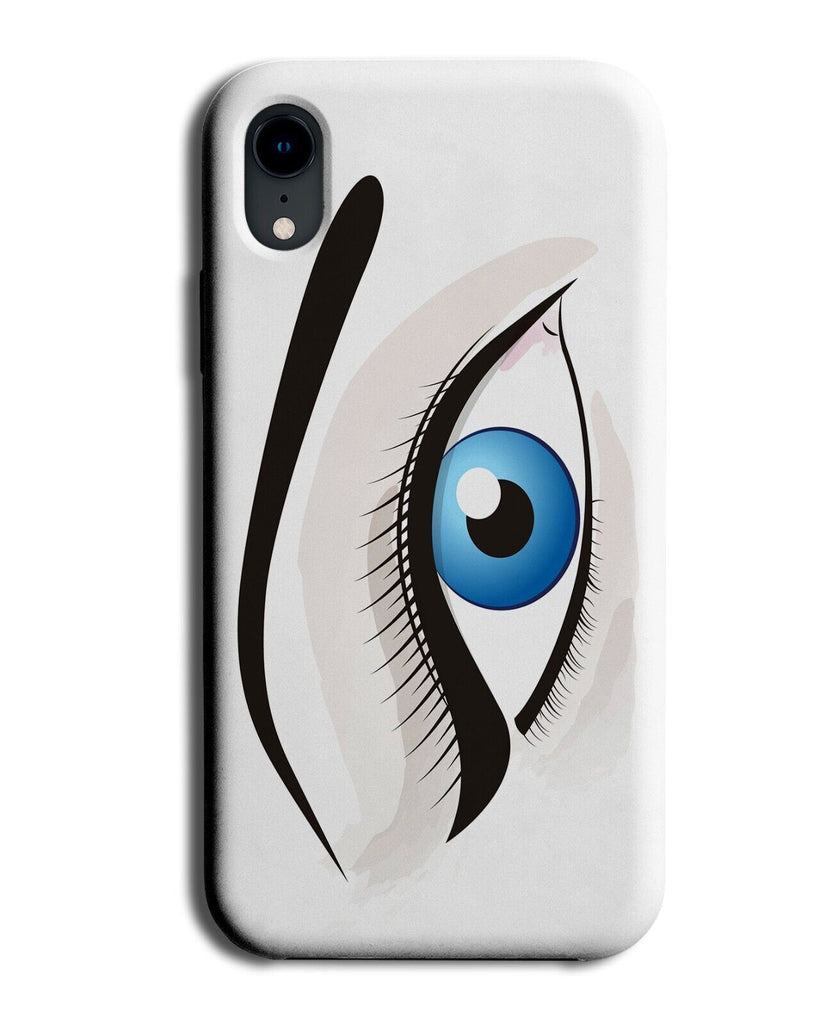 Eyeliner Make Up Eye Phone Case Cover Makeup Eyeliners Eye Liner Blue Eyes P094