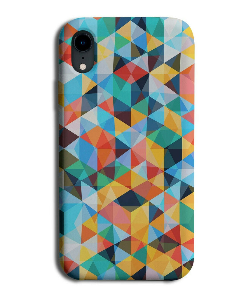 Mosaic Geometrics Phone Case Cover Geometric Print Colours Colourful K985
