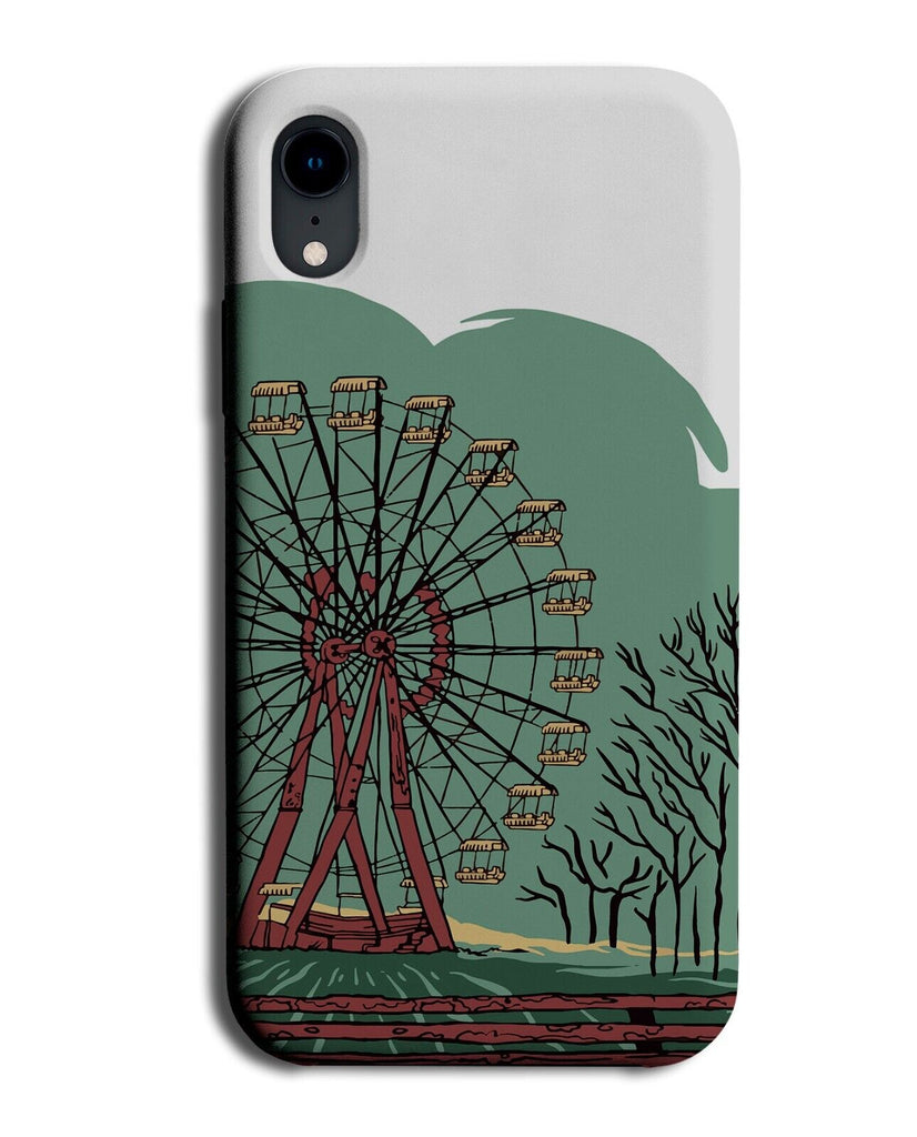Ferris Wheel Cartoon Phone Case Cover Funfair Ride Chernobyl Deserted Town P578