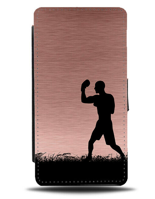 Boxing Flip Cover Wallet Phone Case Boxer Gloves Fighter Gift Rose Gold i670