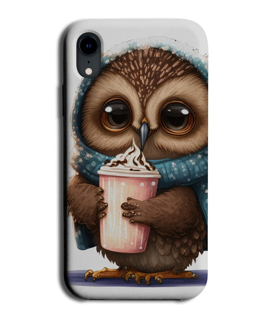 Owl Having A Froffy Hot Chocolate Phone Case Cover Winter Warm Drink Creamy LP90