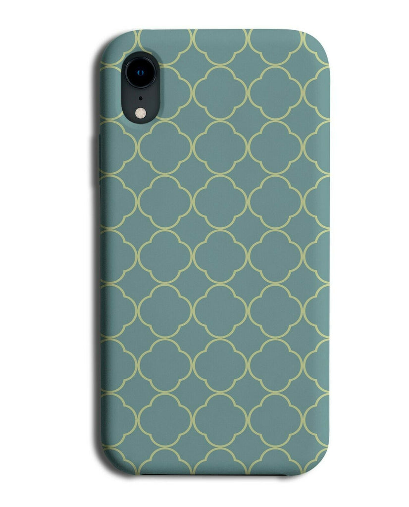 Dark Mint Green Mosaic Tile Shapes Phone Case Cover Geometric Mosaics F206
