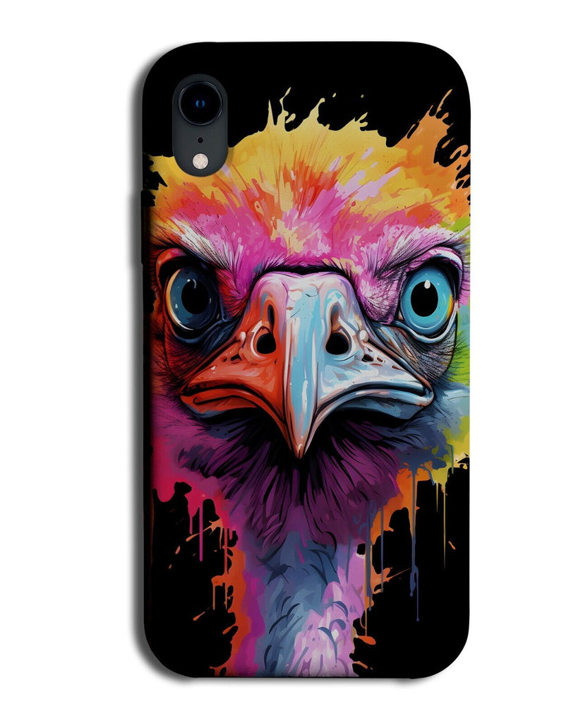 Colourful Angry Emu Face Phone Case Cover Emus Bird Birds Large Pop Art DF01