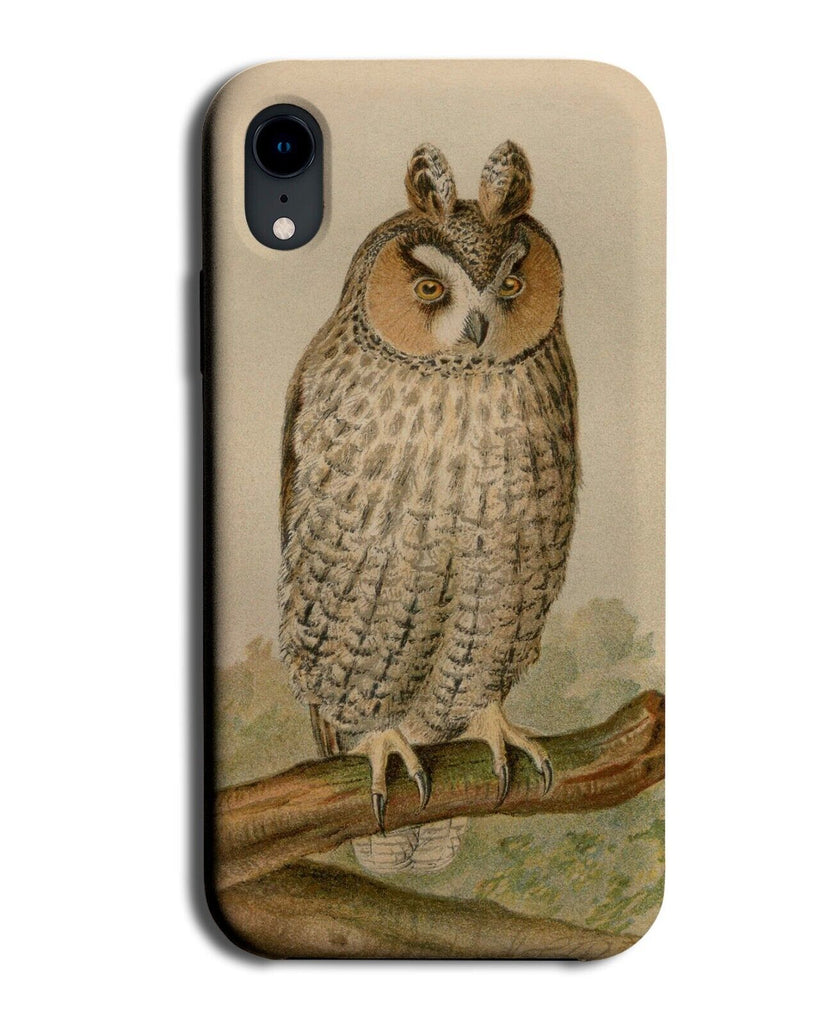 Vintage Longeared Owl Phone Case Cover Long Ear Eared Longear Bird Owls BS86