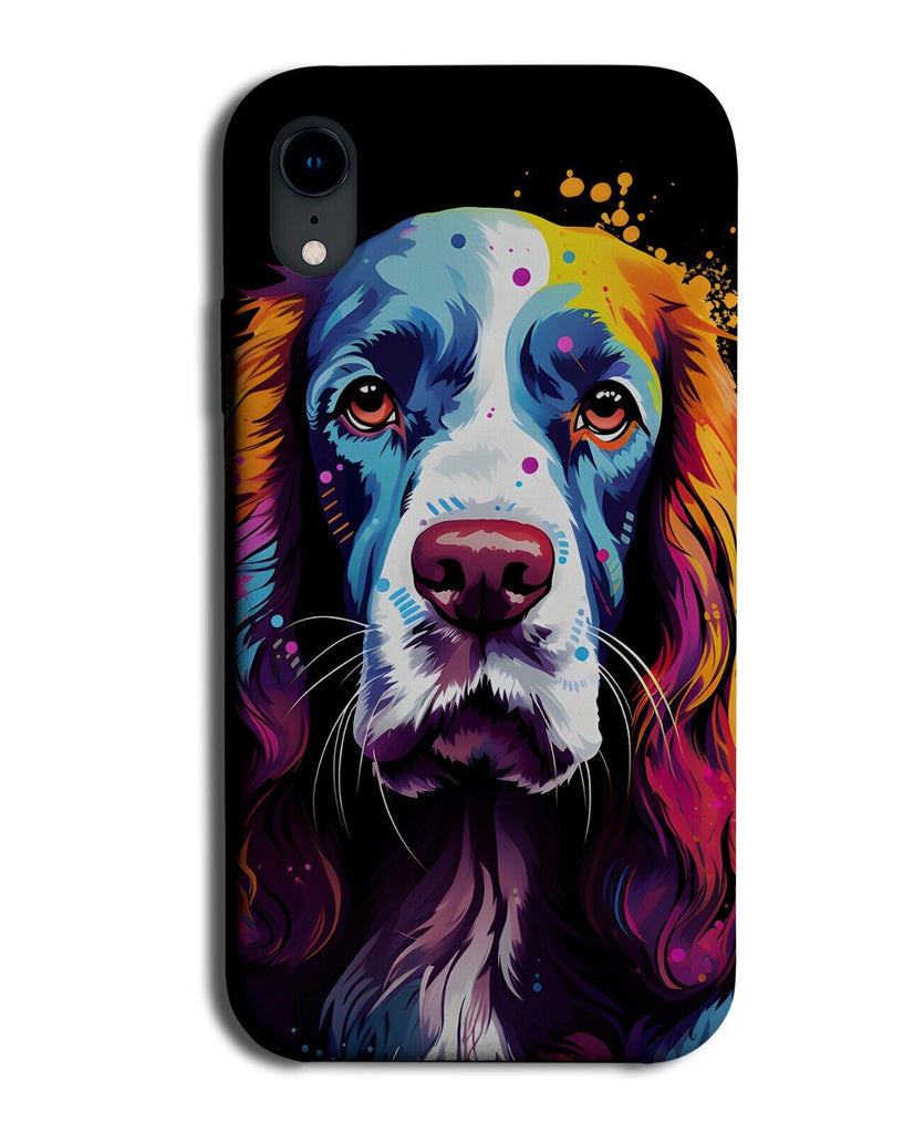 Colourful English Springer Spaniel Pop Art Phone Case Cover Graffiti Dog DA14