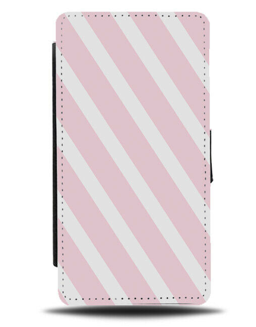 Baby Pink and White Striped Flip Cover Wallet Phone Case Stripes Lines i794
