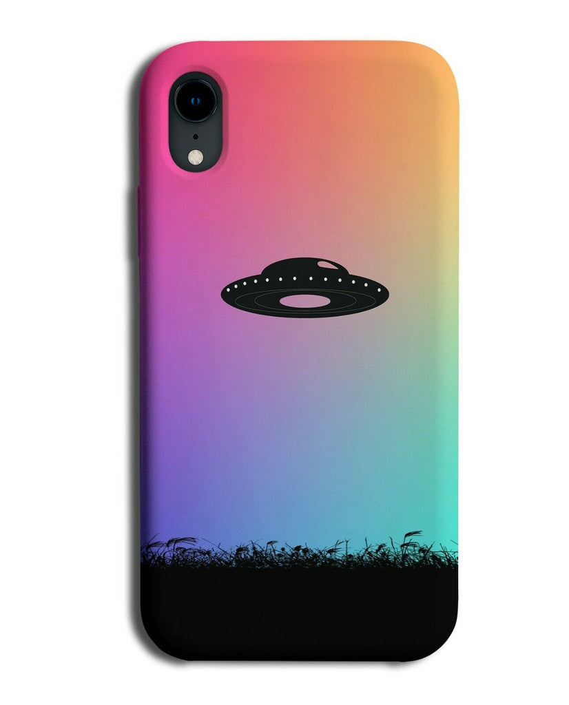 UFO Silhouette Phone Case Cover UFOs Aliens Alien Multicolour Multicoloured I071