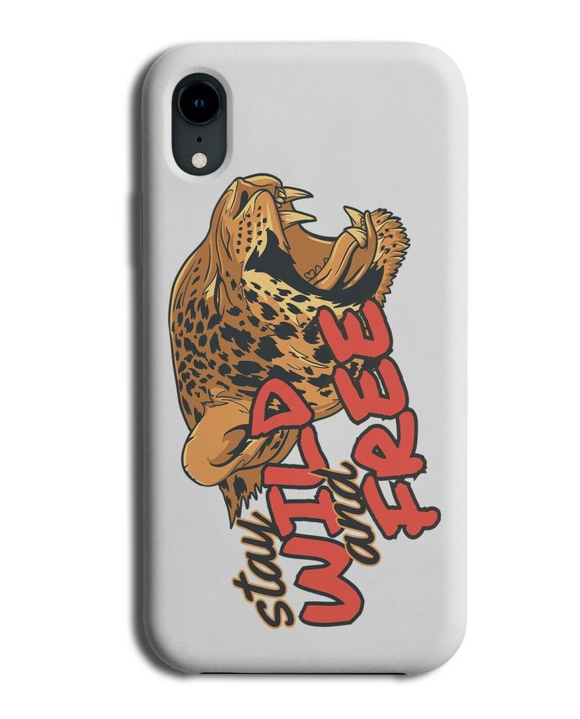 Wild and Free Phone Case Cover Jaguar Leopard Face Inspirational Quote E213