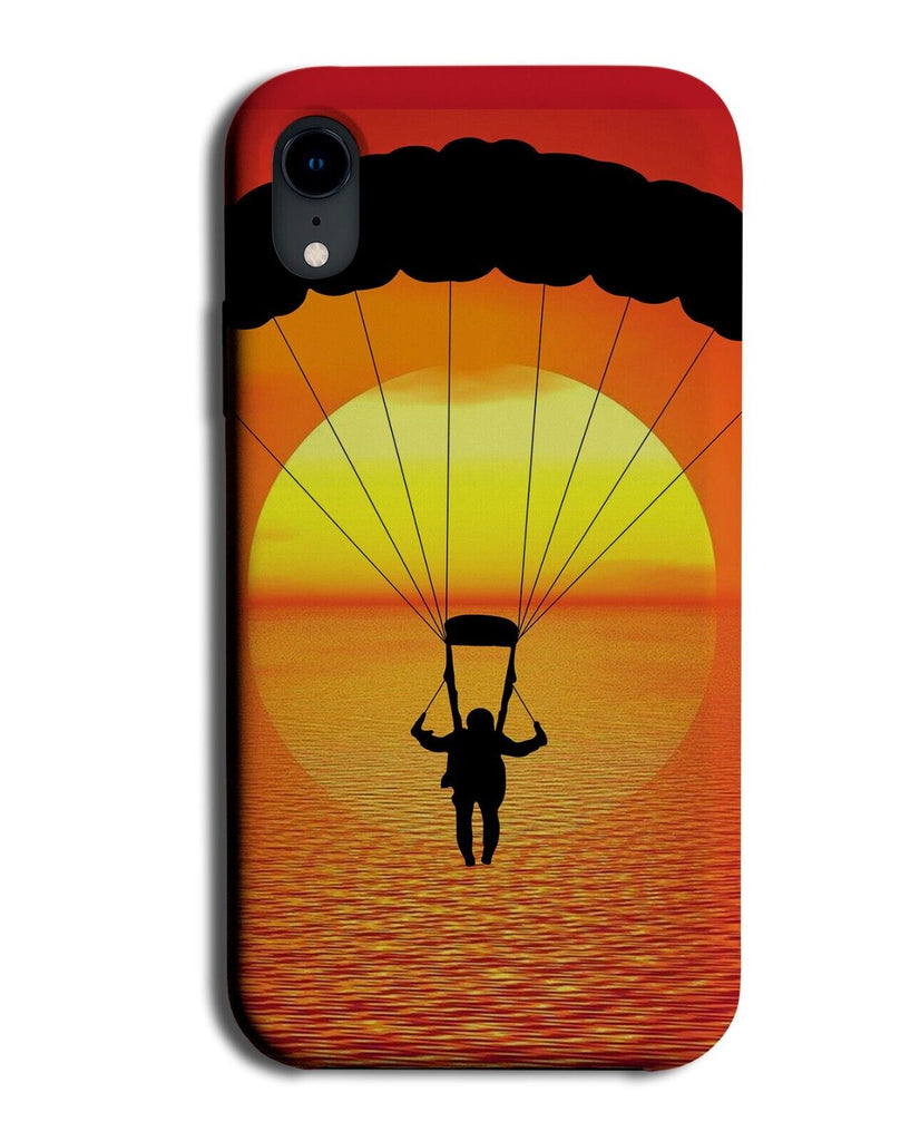 Parachute In Sunset Phone Case Cover Sunrise Sun Sea Ocean Jump Skydive BT90