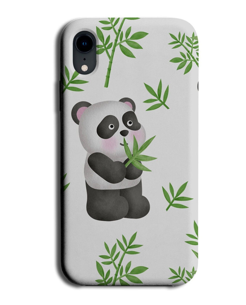 Panda Eating Phone Case Cover Fat Chubby Pandas Cute Cartoon Kids Cartoon BE53