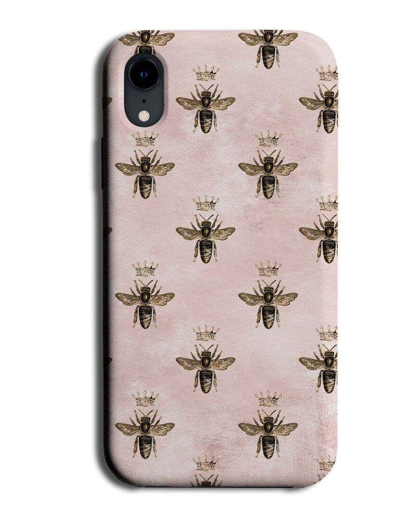Rose Gold Queen Bees Phone Case Cover Queens Bee Wasps Wasp Pattern Wings AI38