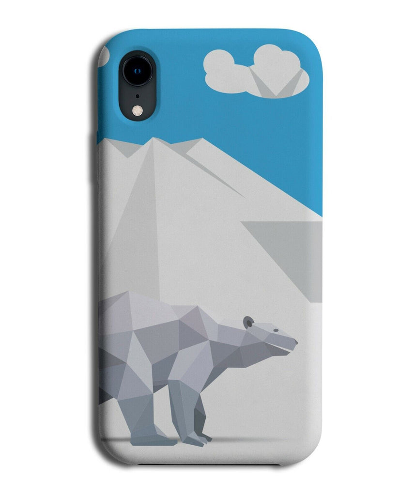 Origami Polar Bear Shapes Phone Case Cover Beats Artic Snow Paper K905
