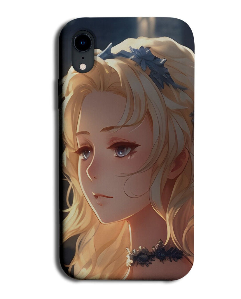Blonde Anime Cartoon Girl Face Phone Case Cover Woman's Woman Manga Kawaii BZ73