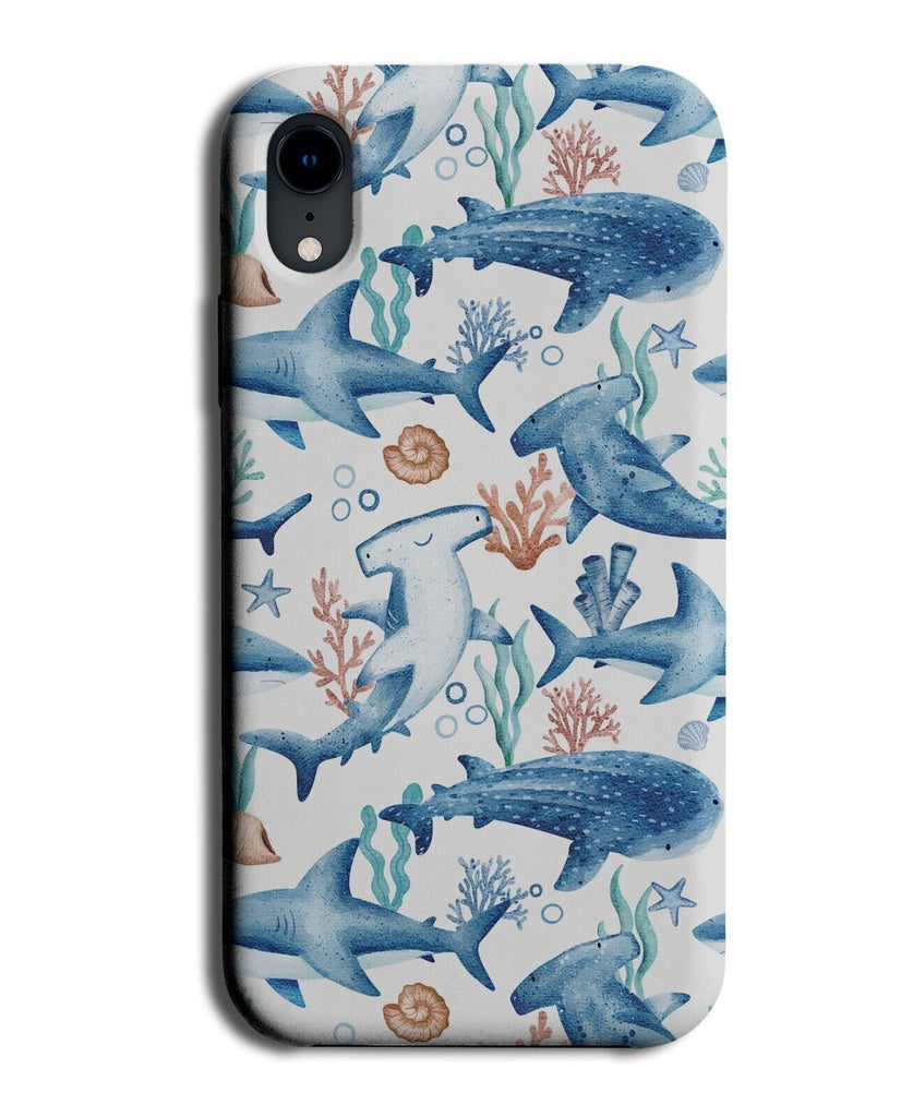 Ocean Creatures Phone Case Cover Sharks Whales Sea Life Sealife Seaweed BG94