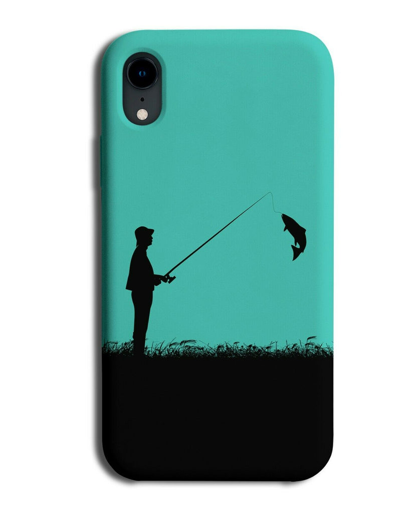 Fishing Phone Case Cover Fisherman Fish Kit Gear Gift Turquoise Green i778