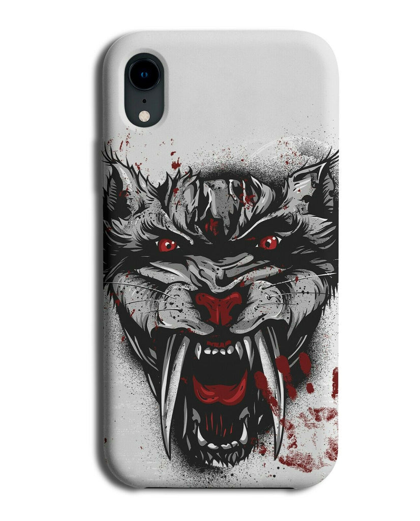Blooded Werewolf Phone Case Cover Black Goth Gothic Grunge Wolf Wolves E536