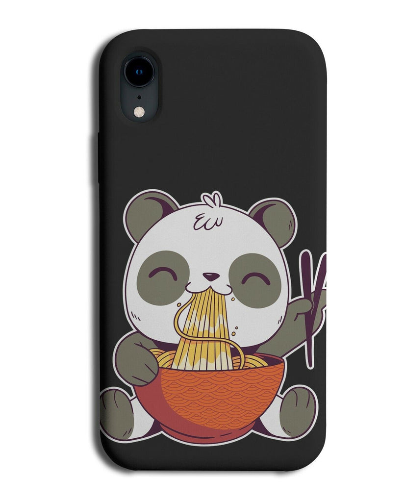 Japanese Panda Eating Noodles With Chopsticks Phone Case Cover Japan Bowl i981