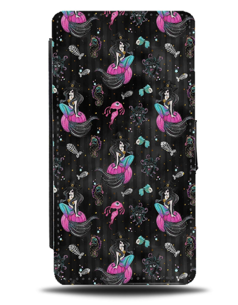 Gothic Halloween Mermaids and Witches Flip Wallet Case Mermaid Witch Goth CS65