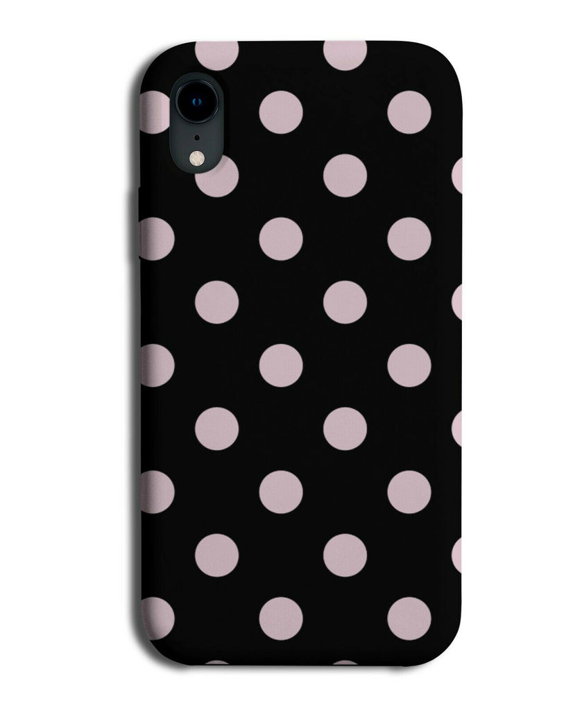 Black and Baby Pink Polka Dot Phone Case Cover Dotty Spots Dots i534
