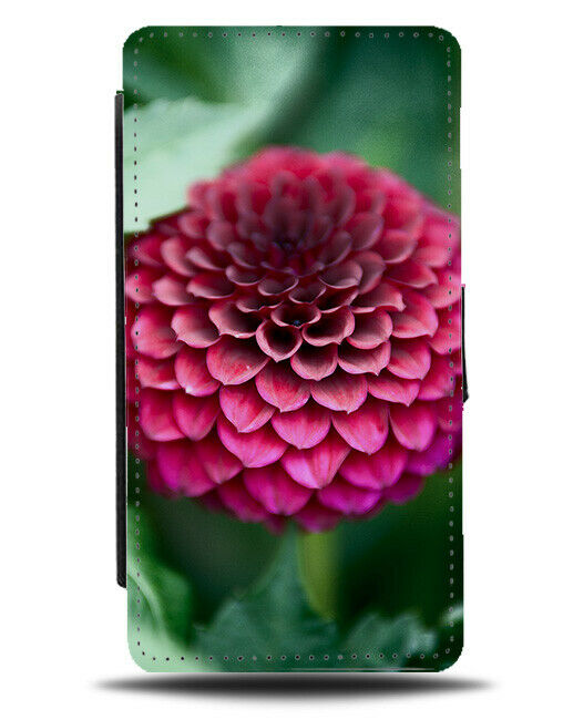 Dark Red Flower Flip Wallet Case Chrysanthemum Chrysanthemums Picture G680
