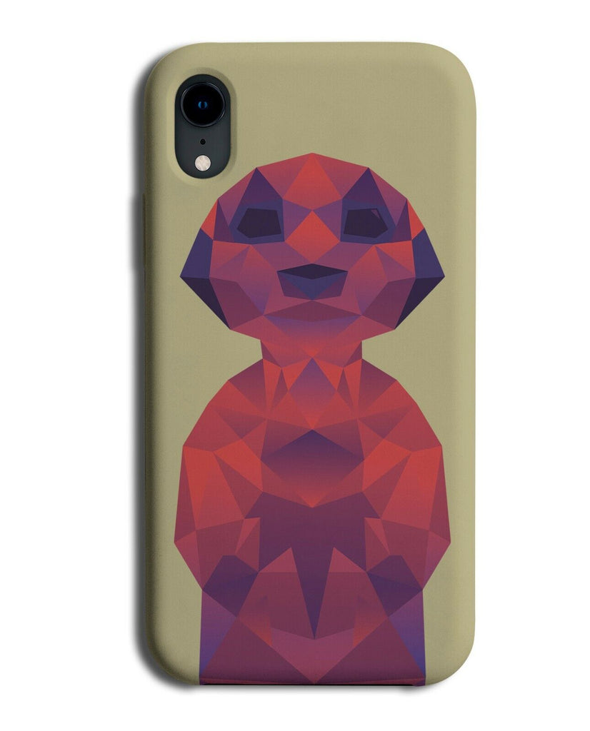 Geometric Meerkat Phone Case Cover Animal Shapes Shaped Face Body Shape J734