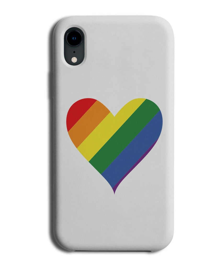 Pride Loveheart Phone Case Cover Rainbow Colourful Multicoloured Love Heart K133