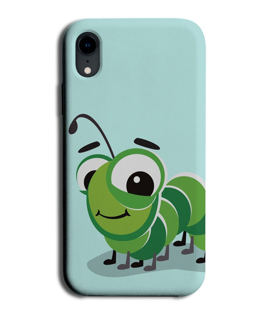 Cartoon Centipede Phone Case Cover Green Centipedes Bug Bugs Big Eyes Gogly Q247
