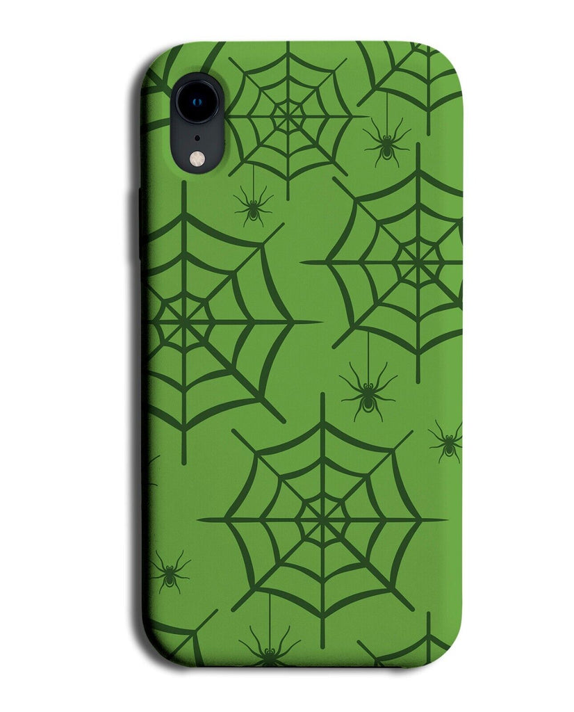 Green Spidersweb Phone Case Cover Spiderweb Spiders Web Shapes Lines Mens BU20