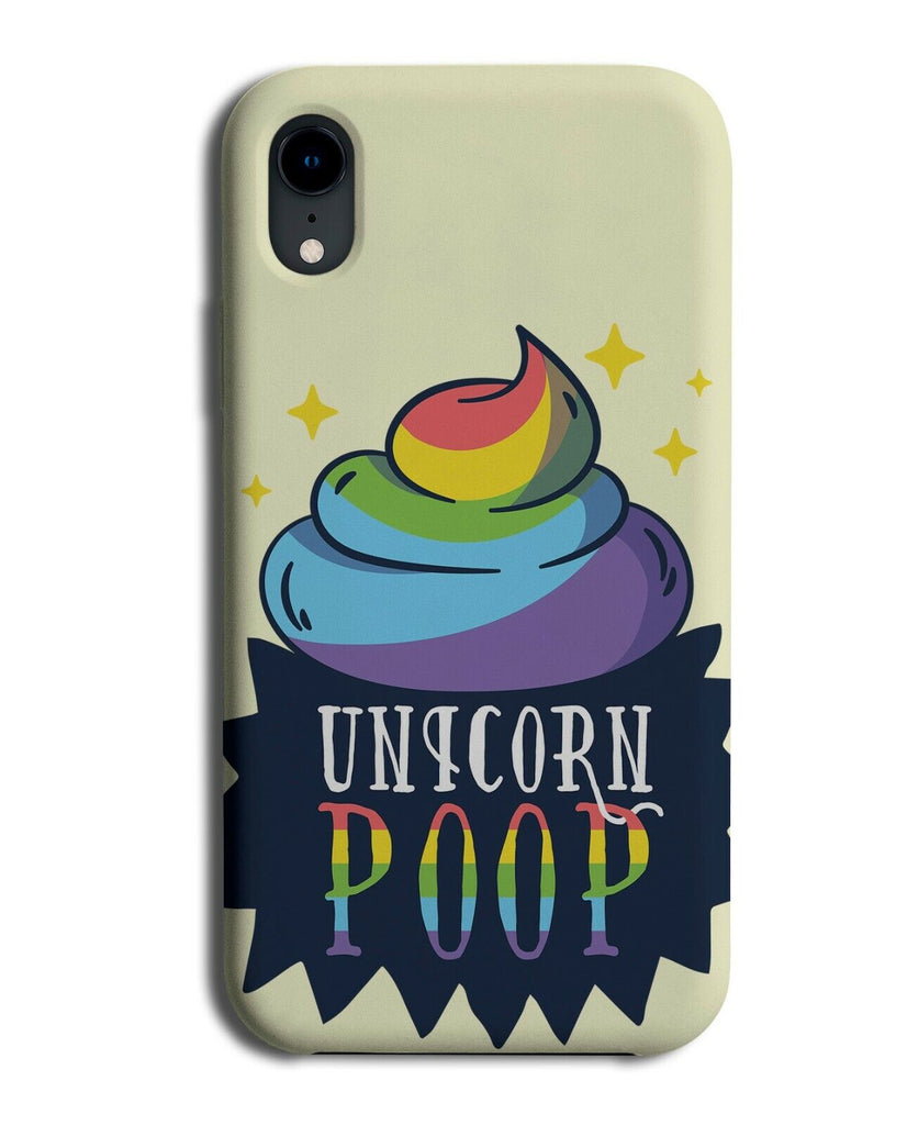 Colourful Unicorn Poop Phone Case Cover Poo Cartoon Turd Rainbow Kids K339