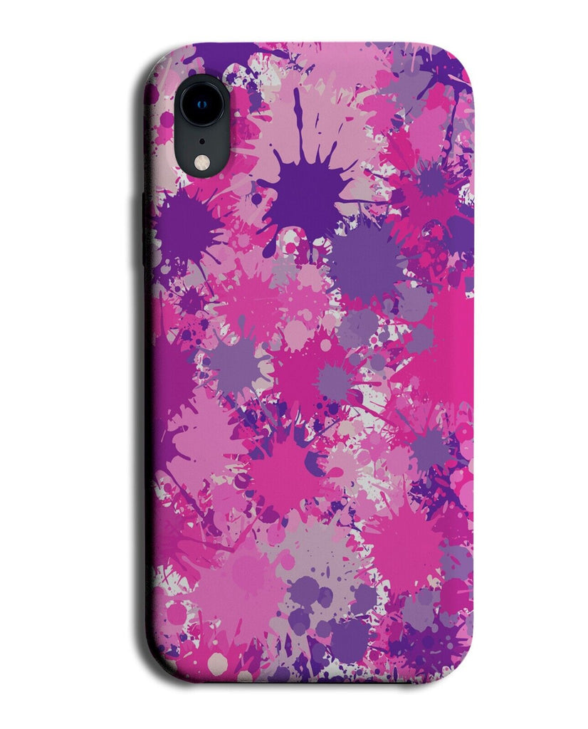 Pink Paint Splats Phone Case Cover Splotches Marks Drip Drops Splatters BA12