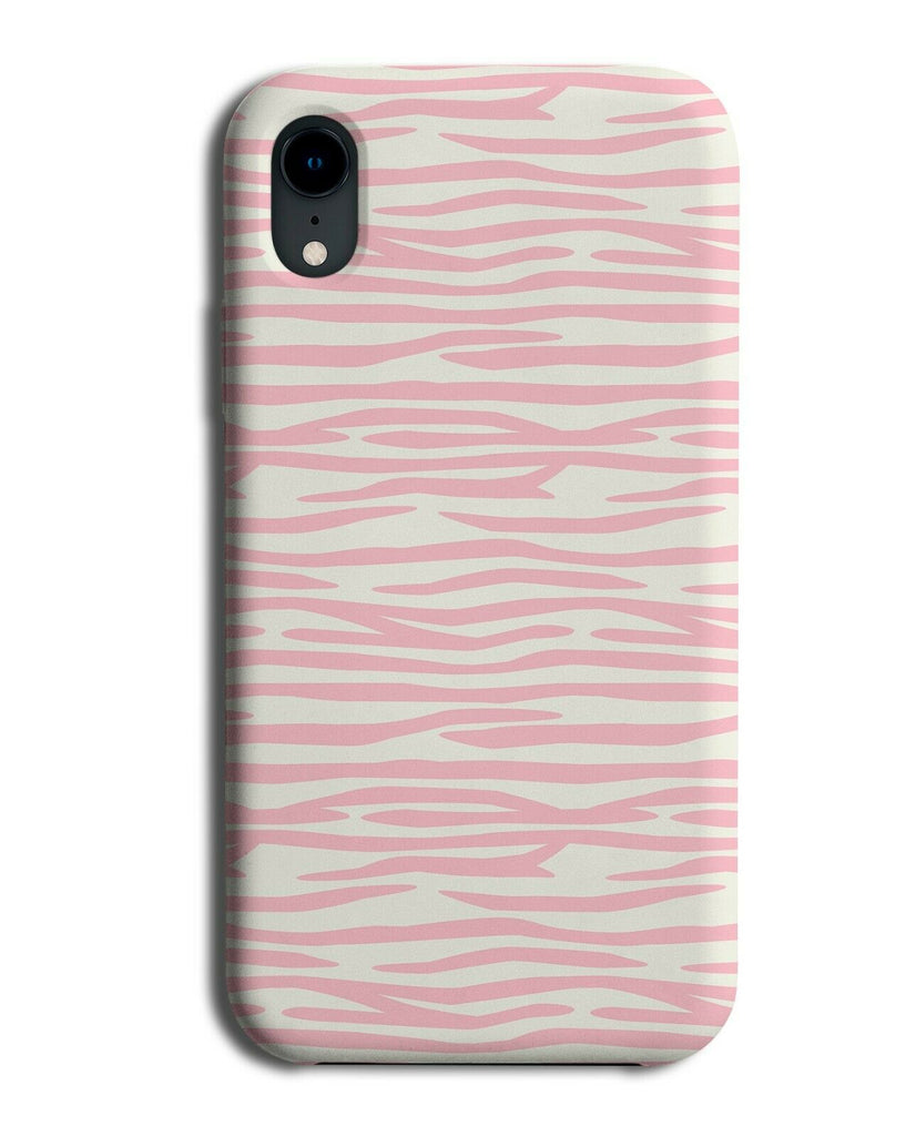 White and Light Pink Animal Striped Phone Case Cover Stripes Okapi Print F665