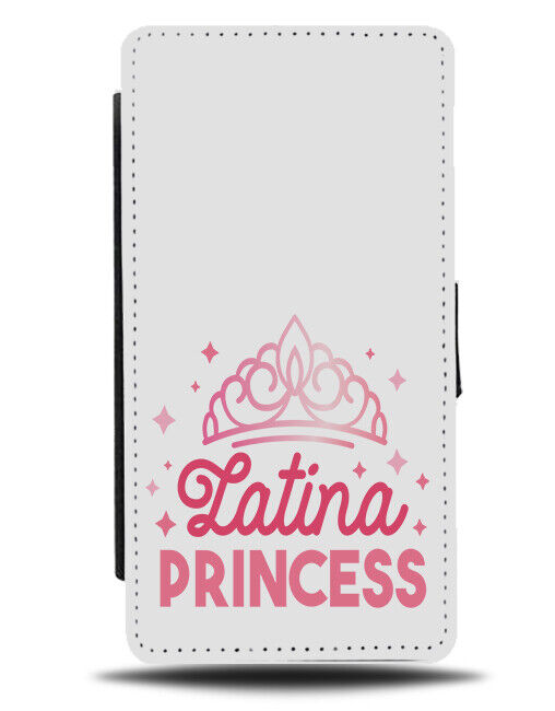 Latina Princess Flip Wallet Case Latino Mexican Girl Girls Crown Tiara K934