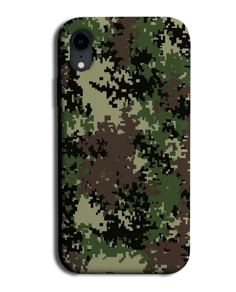 Pixelated Camo Print Phone Case Cover Camouflage Army Pixel Pixels Gaming AU88