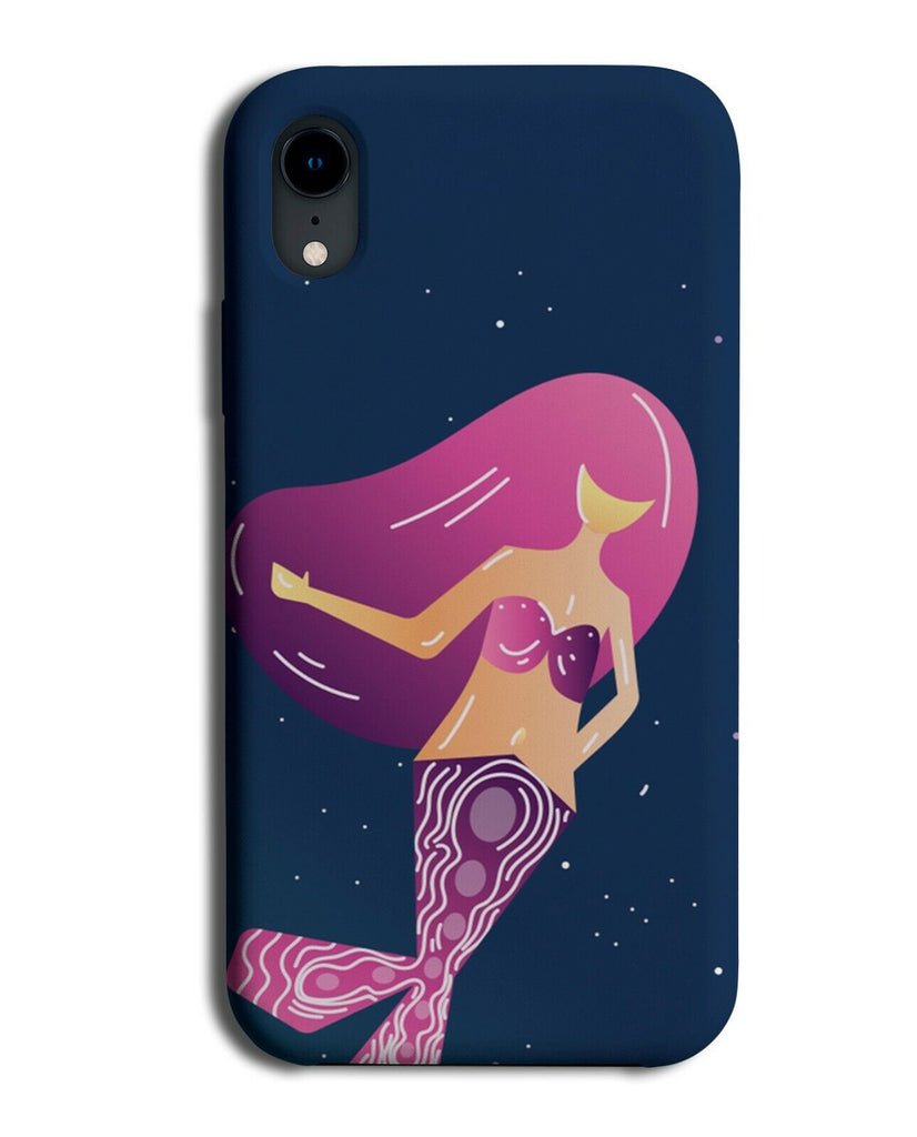 Abstract Mermaid Cartoon Phone Case Cover Mermaids Hot Pink Wig Hair E667