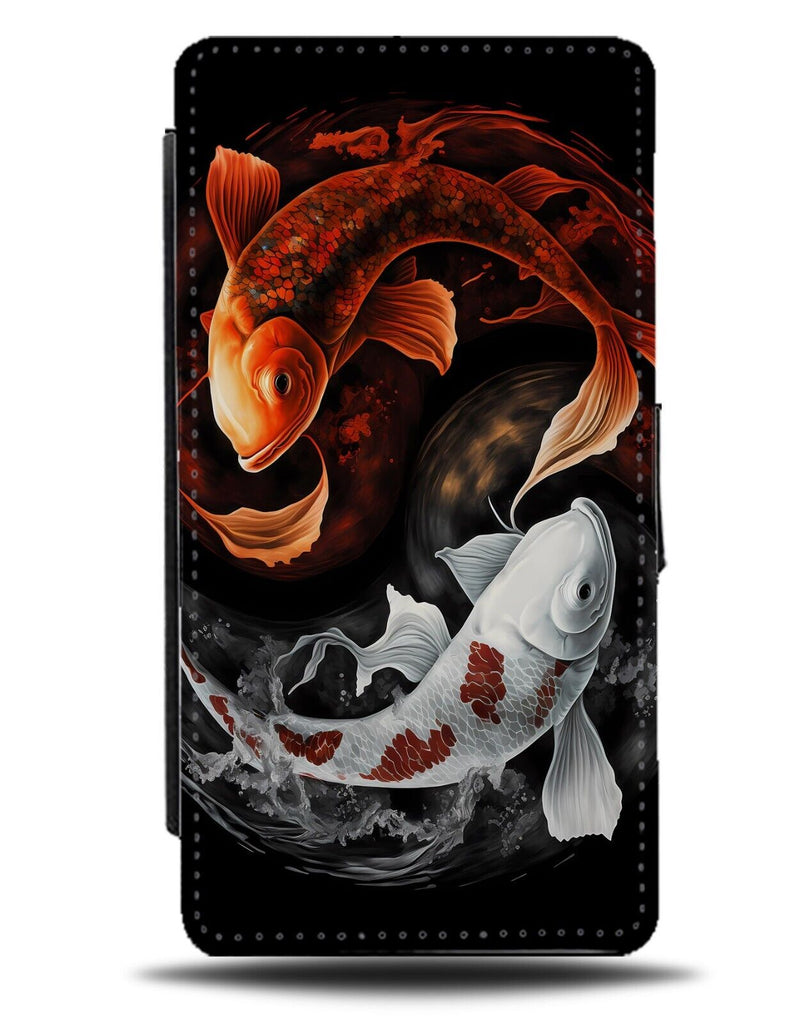 Japanese Koi Fish Fancy Artwork Flip Wallet Case Art Painting Kois Fishes BG70