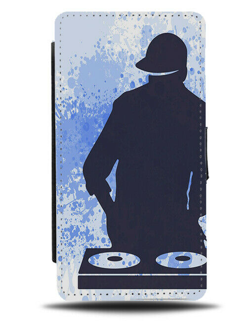 Mens DJ Decks Design Phone Cover Case Boys Decks Blue Splatter Painting J272