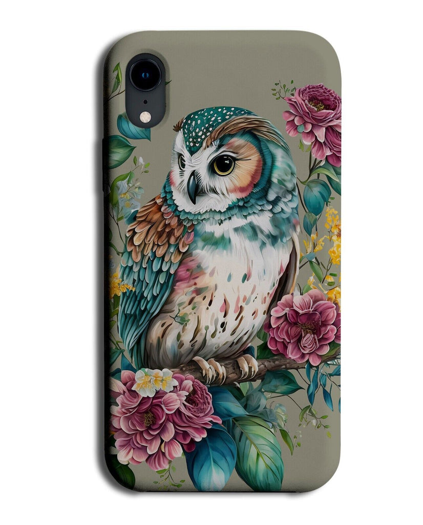 Vintage Floral Owl Phone Case Cover Flowers Colorful Multicoloured Vibrant BH24