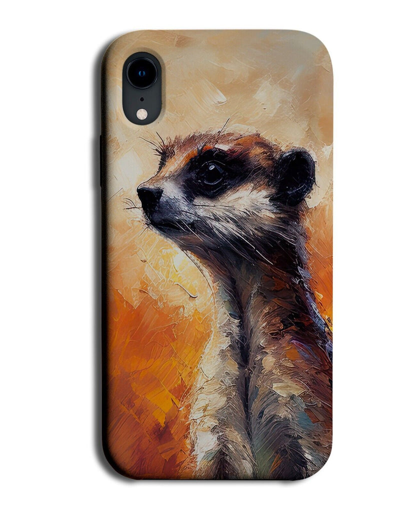Watercolour Meerkat Painting Print Phone Case Cover Meerkats Meercat Face CX45