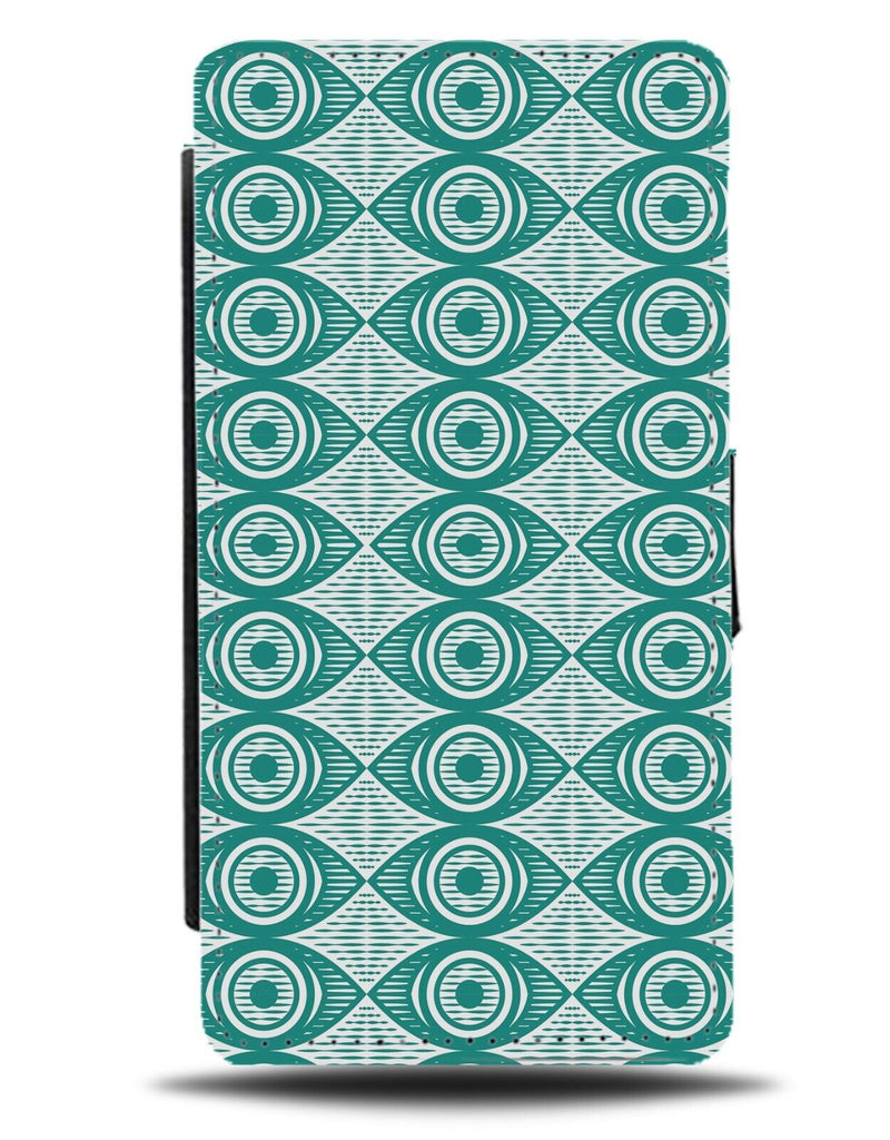 Turquoise Green Eyes Flip Wallet Case Eye Eyeball Eyeballs Colour Pupils CD48