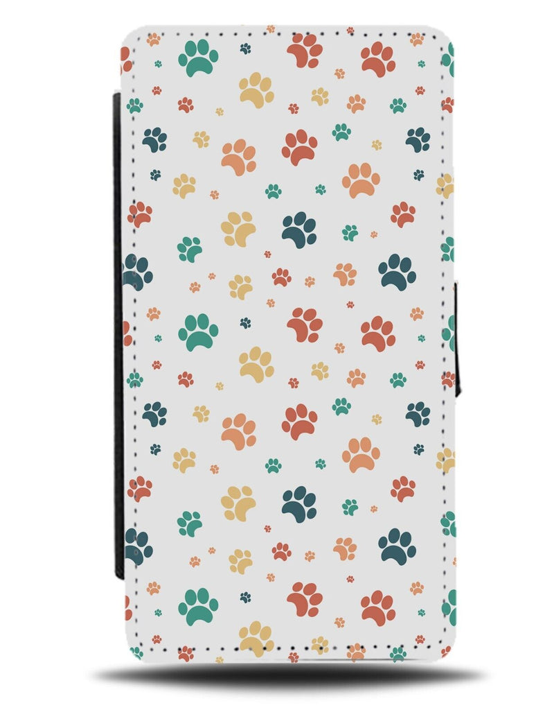 Paw Footprints Flip Wallet Case Foot Print Prints Footprint Marks Paws Pet AL21