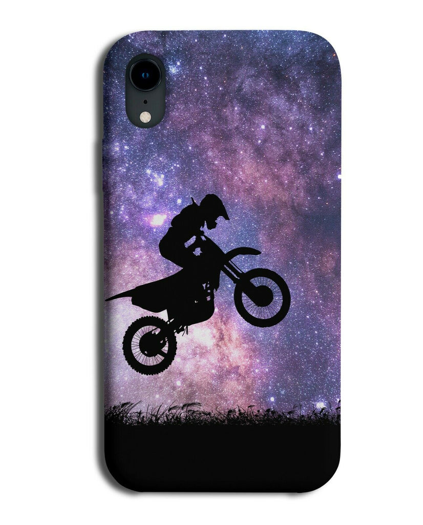 Motorbike Phone Case Cover Motor Bike Bikes Helmet Space Stars Night Sky i724