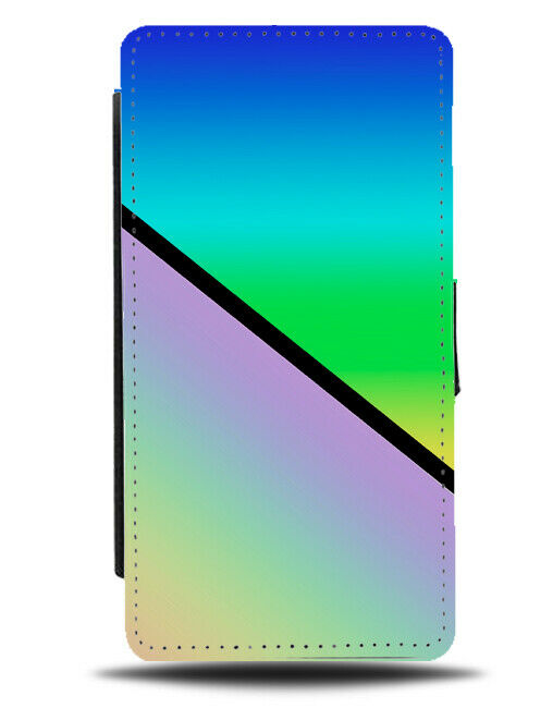 Multicoloured And Colourful Pattern Flip Cover Wallet Phone Case Rainbow i406