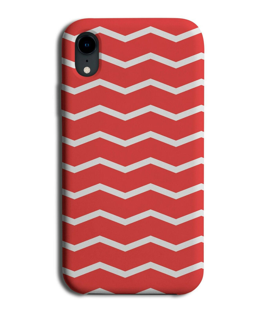 Red Zigzag Stripes Phone Case Cover Striped Strip Zig Zag Pattern G531