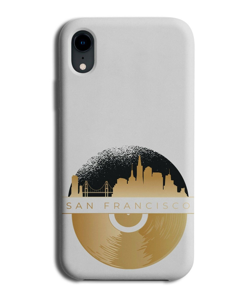 San Francisco California Gold Vinyl Record Phone Case Cover Vinyls Disc K445