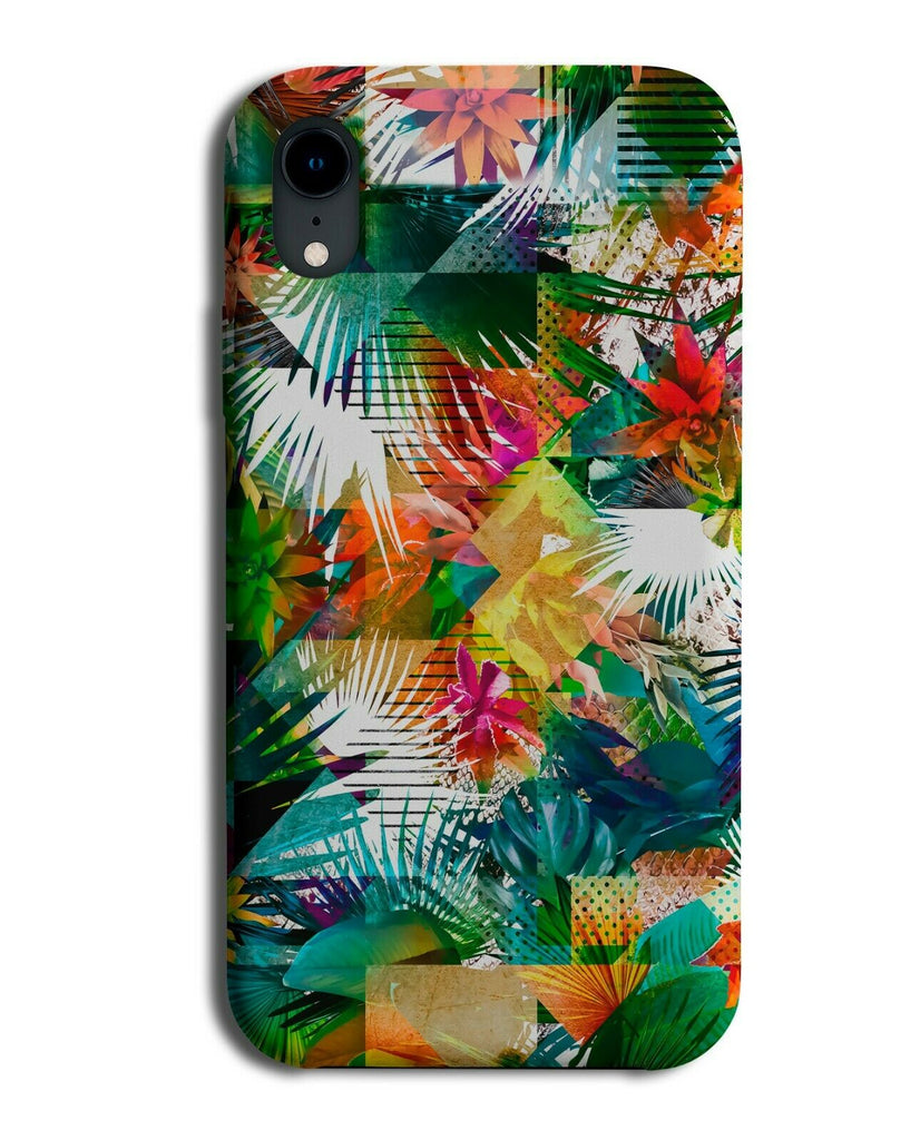 Abstract Mirrored Flower image Phone Case Cover Floral Mosaic Pieces Floral G309