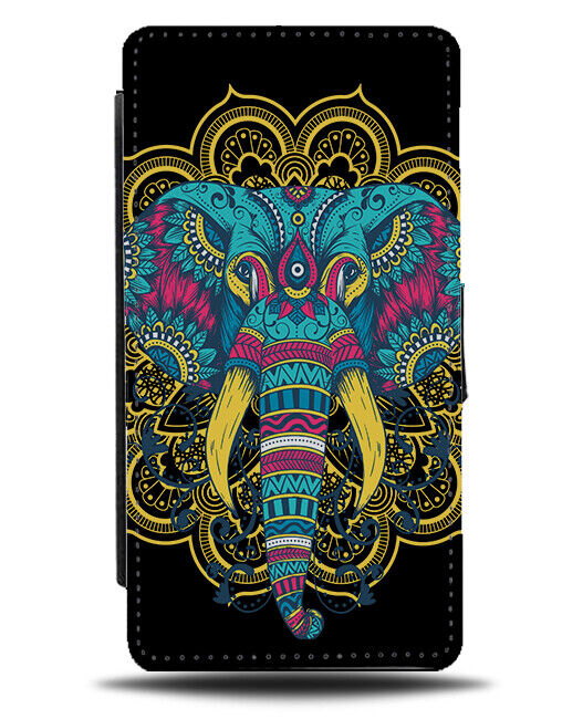 Colourful Indian Elephant Artwork Phone Cover Case Mandala Henna Tribal J307