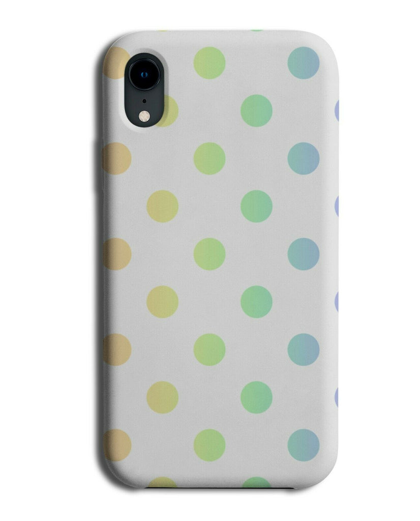 White and Rainbow Spots Phone Case Cover Spotted Dots Spotty Colourful i517