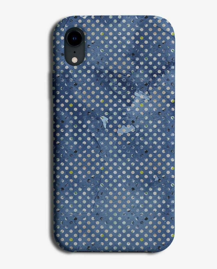 Sea Blue Polka Dot Phone Case Cover Dots Dotted Print Pattern Dark Boys E878