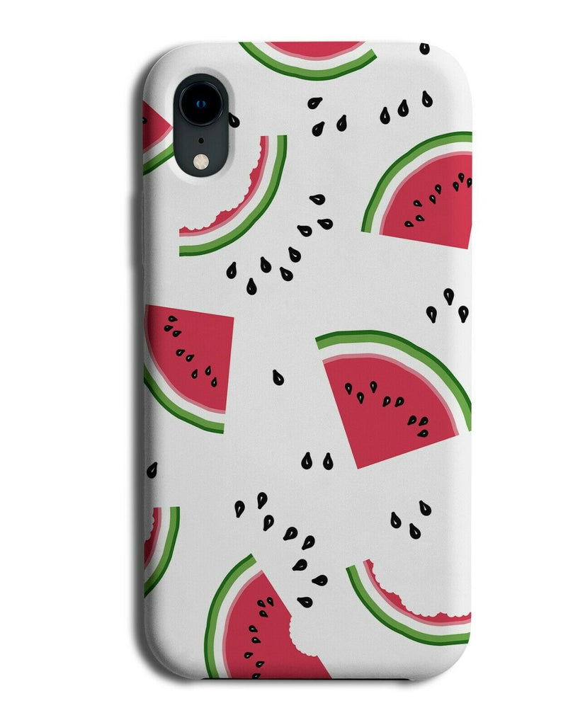 White Seeded Watermelon Slices Pattern Phone Case Cover Retro Vintage E785